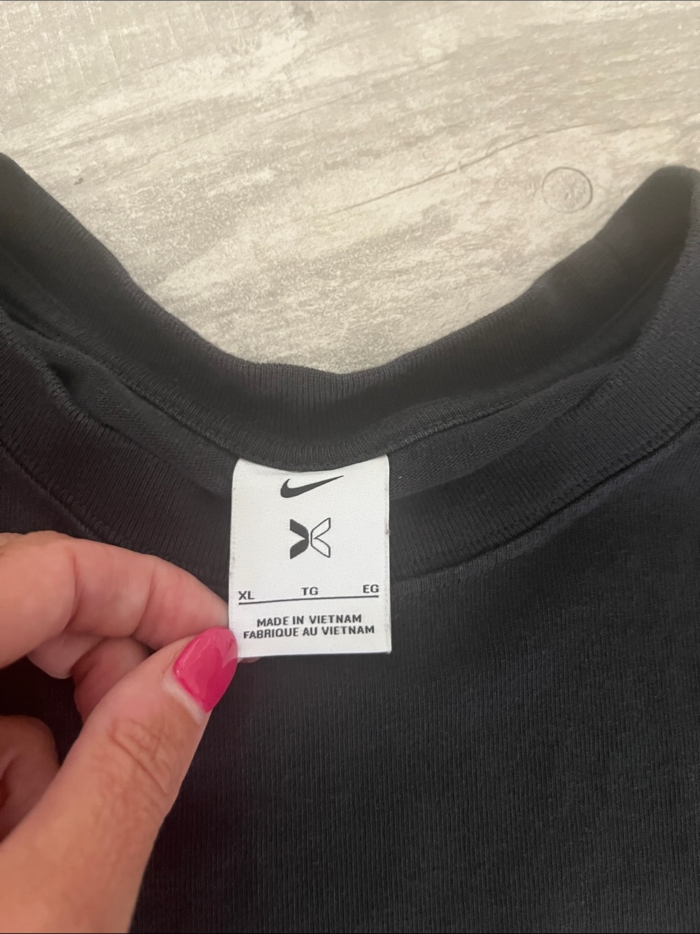 Nike Black Tee with White 'Everyone Watches Women's Sports' Graphic - Picture 3 of 3